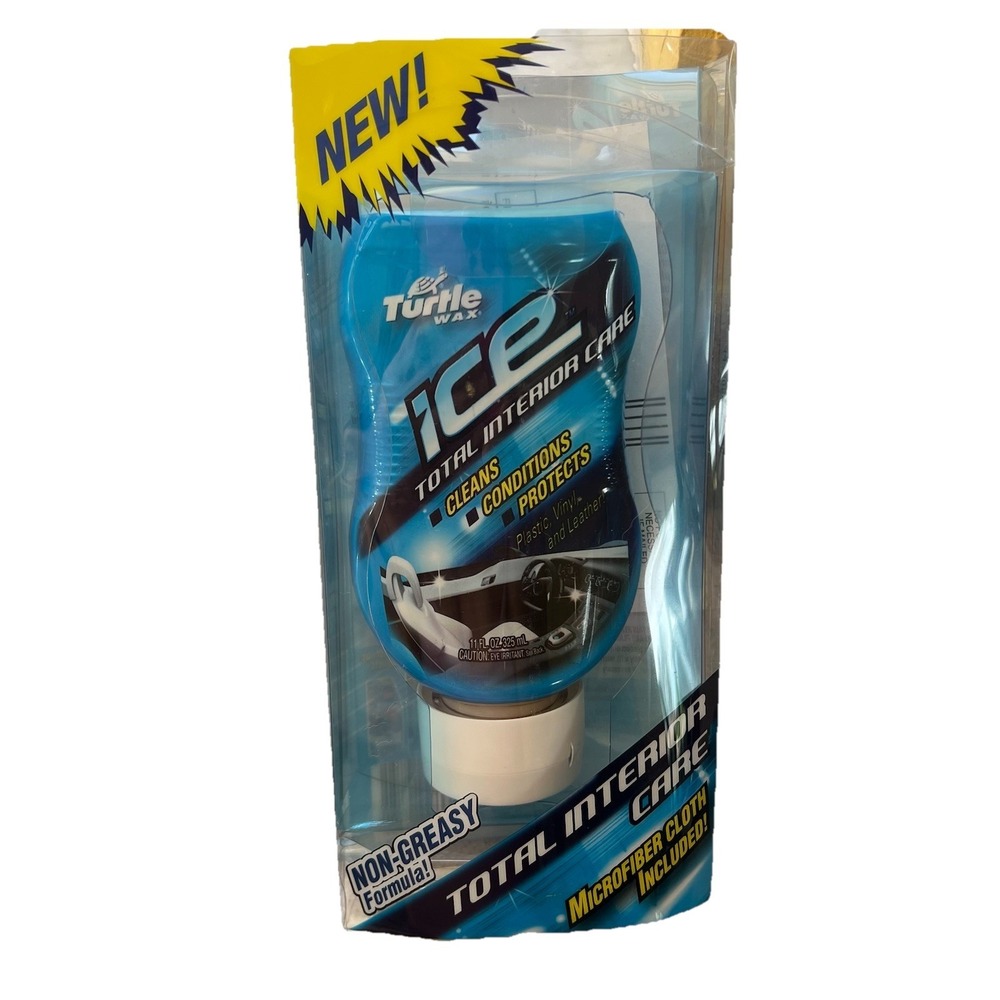 Turtle Wax Ice Interior Clean Condition Protect Missing Cloth Discontinued 11 Oz